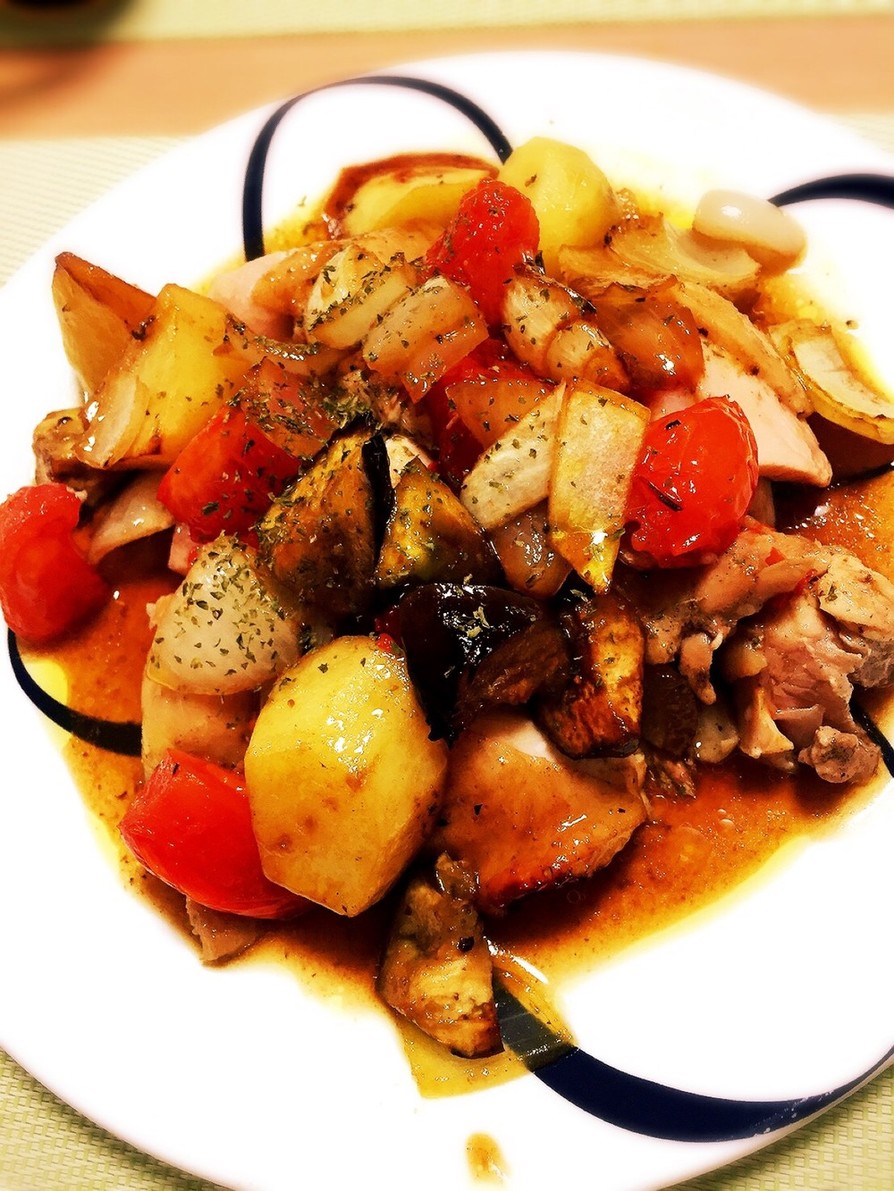 バルサミコソースをかけたチキンのレシピ