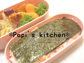 海苔明太マヨ弁当☆⌒c(*゚ー゚*)w