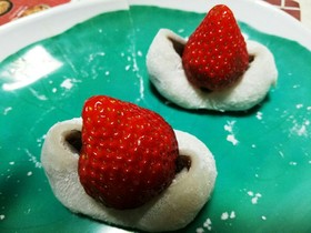 もっちり簡単♡大福&フルーツ大福