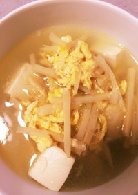 タケノコと豆腐の生姜たっぷり中華スープ