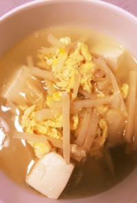 タケノコと豆腐の生姜たっぷり中華スープ
