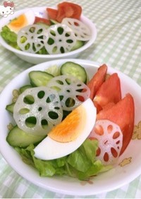 初心者さんの野菜サラダ〜(o˘◡˘o)♡