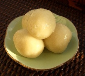 お月見に♪豆腐の白玉団子♪