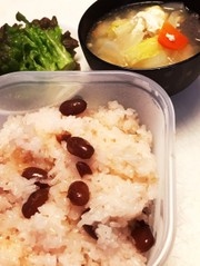 炊飯器で簡単・早い!北海道の甘納豆お赤飯の写真