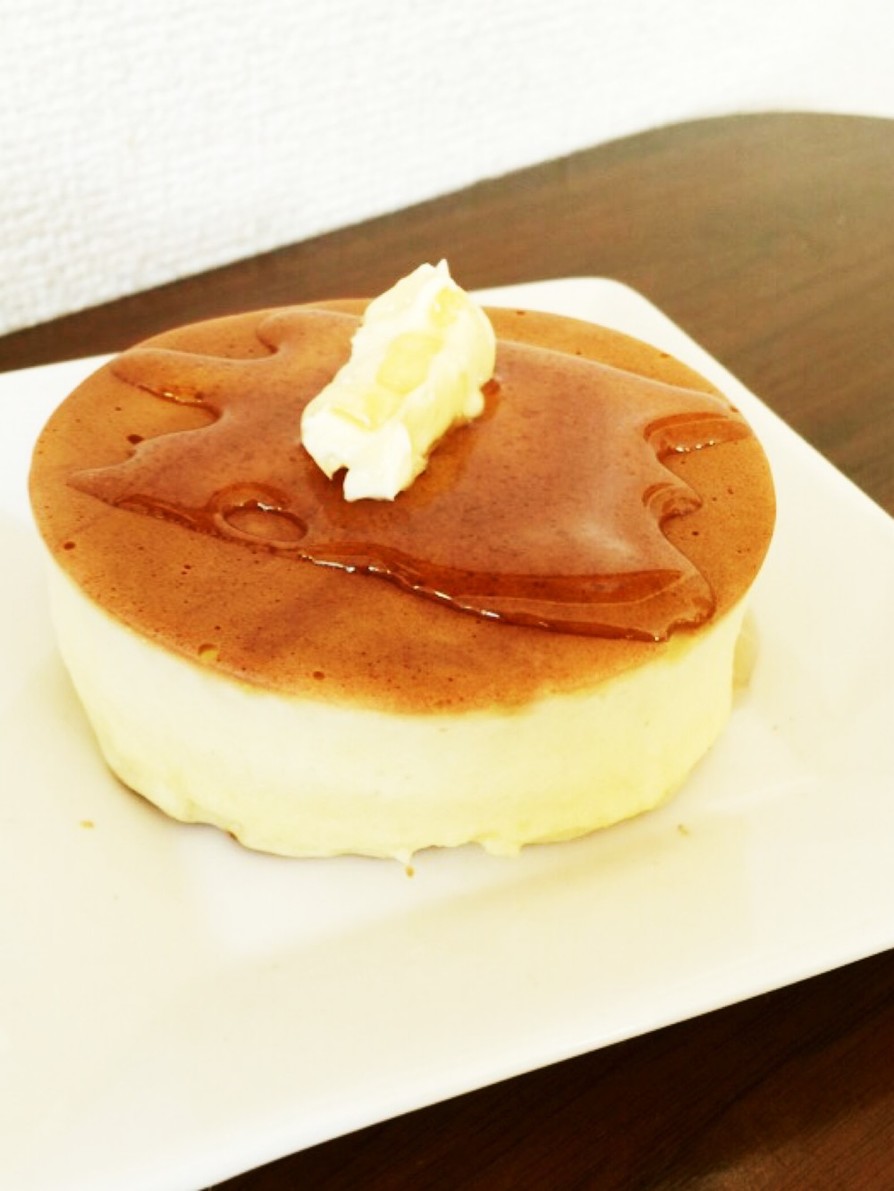 簡単！しっとりふわふわ極厚パンケーキ☆の画像