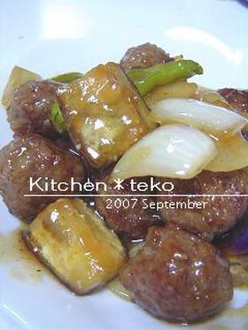 ご飯もりもり☆肉団子と野菜の甘酢あん