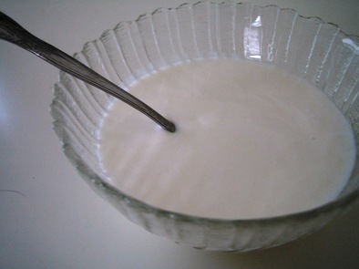 ヤギのミルクで作るKefirの写真