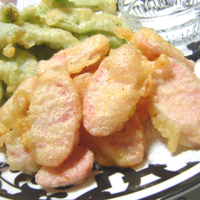 魚肉ソーセージの天ぷら