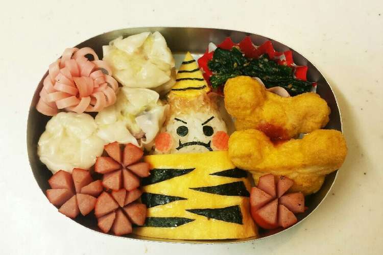 キャラ弁 節分 鬼 レシピ 作り方 By Es I クックパッド 簡単おいしいみんなのレシピが365万品