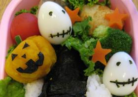 ハロウィンキャラ弁おかず
