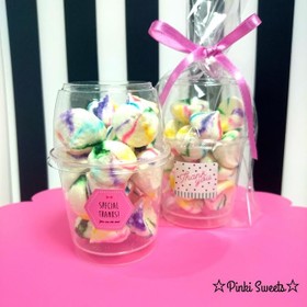 卵白1個で!レインボー♡メレンゲクッキー