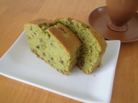 抹茶とあずきのパウンドケーキ☆
