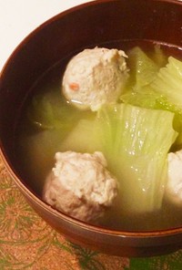 簡単！白菜とつくねのほっこり生姜スープ