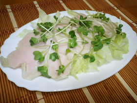 手軽で美味しい鶏ハム☆彡.。.:*・