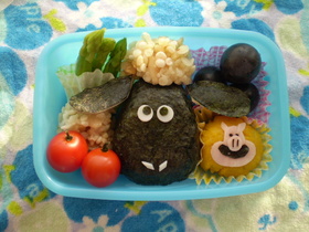 ひつじのショーン弁当(キャラ弁)