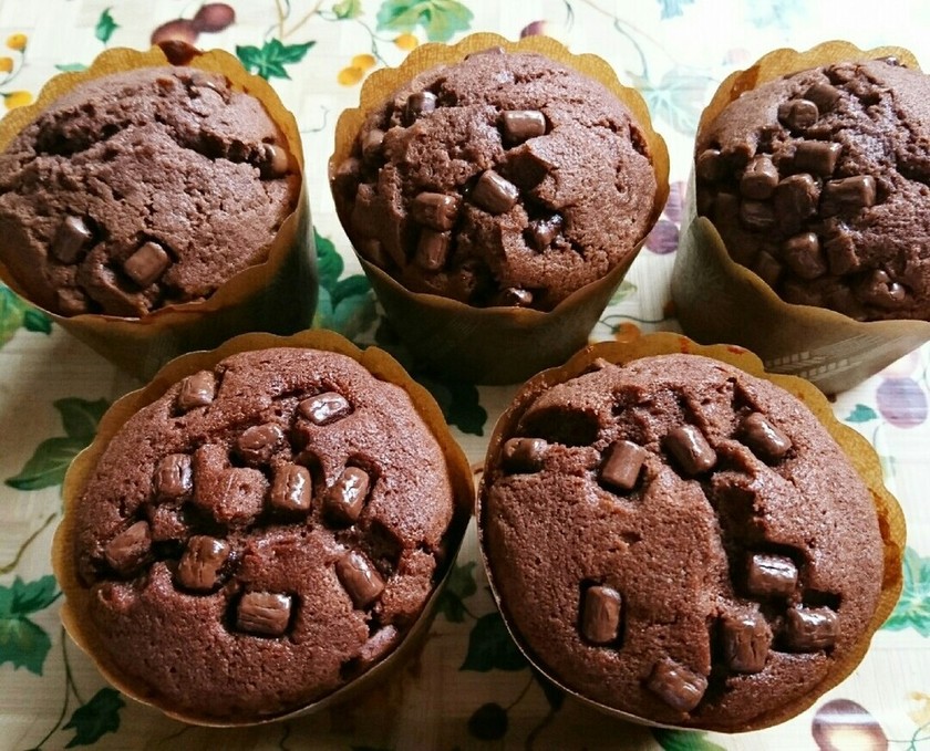 チョコレート愛好家のチョコレートチップマフィンのレシピ