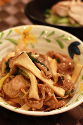 簡単☆超早☆エリンギと豚肉のピリ辛炒め☆