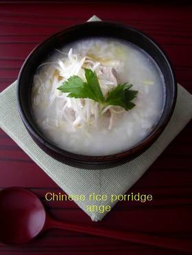電子レンジで 中華粥