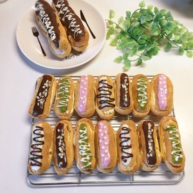 カラフルミニエクレア♡バレンタインに♡