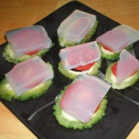 ★ダイエット♪簡単♪寒天と野菜のカナッペ