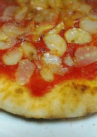魚焼きグリルで手作りピザ☆マリナーラ