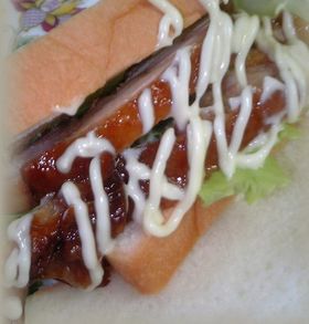 照り煮を使って『テリチキサンド』