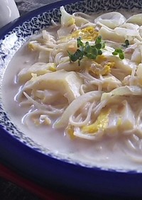 簡単☆白菜とツナのスープ素麺