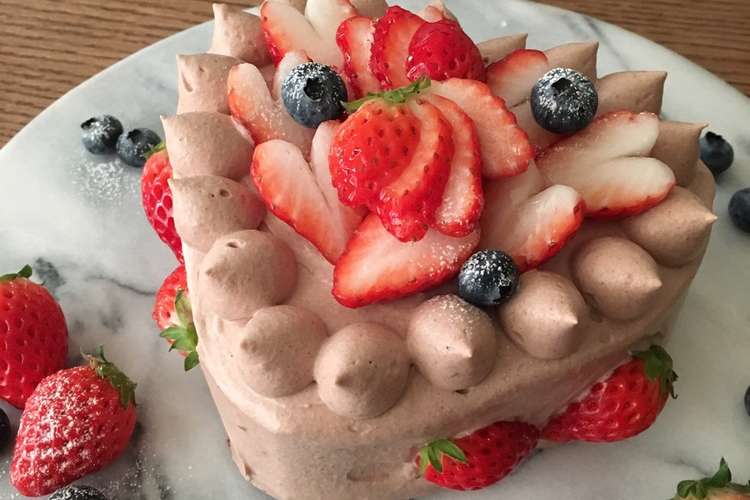ハートのチョコレートケーキ レシピ 作り方 By とみドロス クックパッド