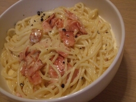手抜き☆カルボナーラ風パスタ