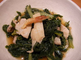 栄養満点!!豚バラと小松菜の煮物