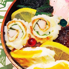 クルクル♡ちくわ&カニカマ&チーズロール