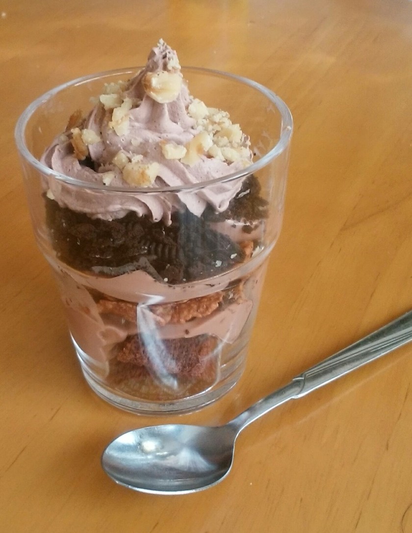 チョコレートチーズケーキパフェのレシピ