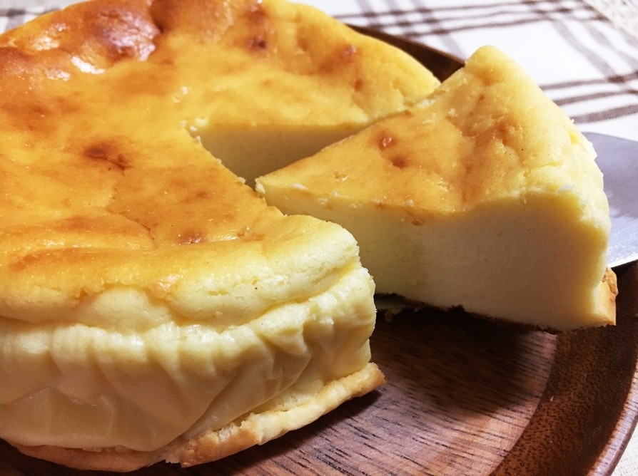 カッテージチーズのヘルシーチーズケーキの画像