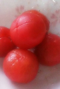 簡単湯剥きミニトマト