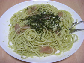 超簡単☆生ハムとバジルのパスタ