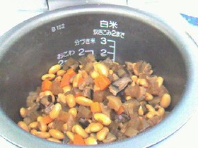 炊飯器で五目豆