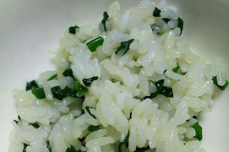 ほうれん草の簡単混ぜご飯 レシピ 作り方 By まりも1022 クックパッド 簡単おいしいみんなのレシピが363万品