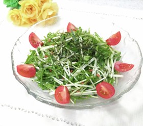 パパっと簡単♪水菜サラダ