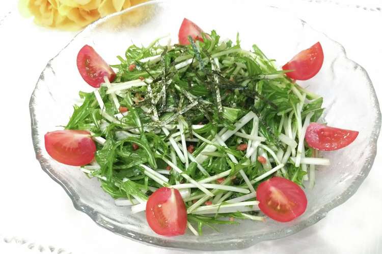 パパっと簡単 水菜サラダ レシピ 作り方 By Naｰno クックパッド 簡単おいしいみんなのレシピが356万品