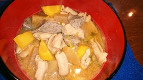 モツ煮込み・かりん液で作ってみたよ