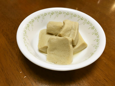 ふわふわほどける高野豆腐の写真
