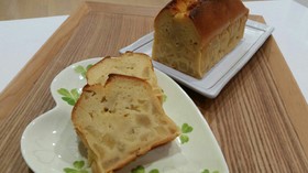砂糖なし♪はちみつりんごパウンドケーキ。