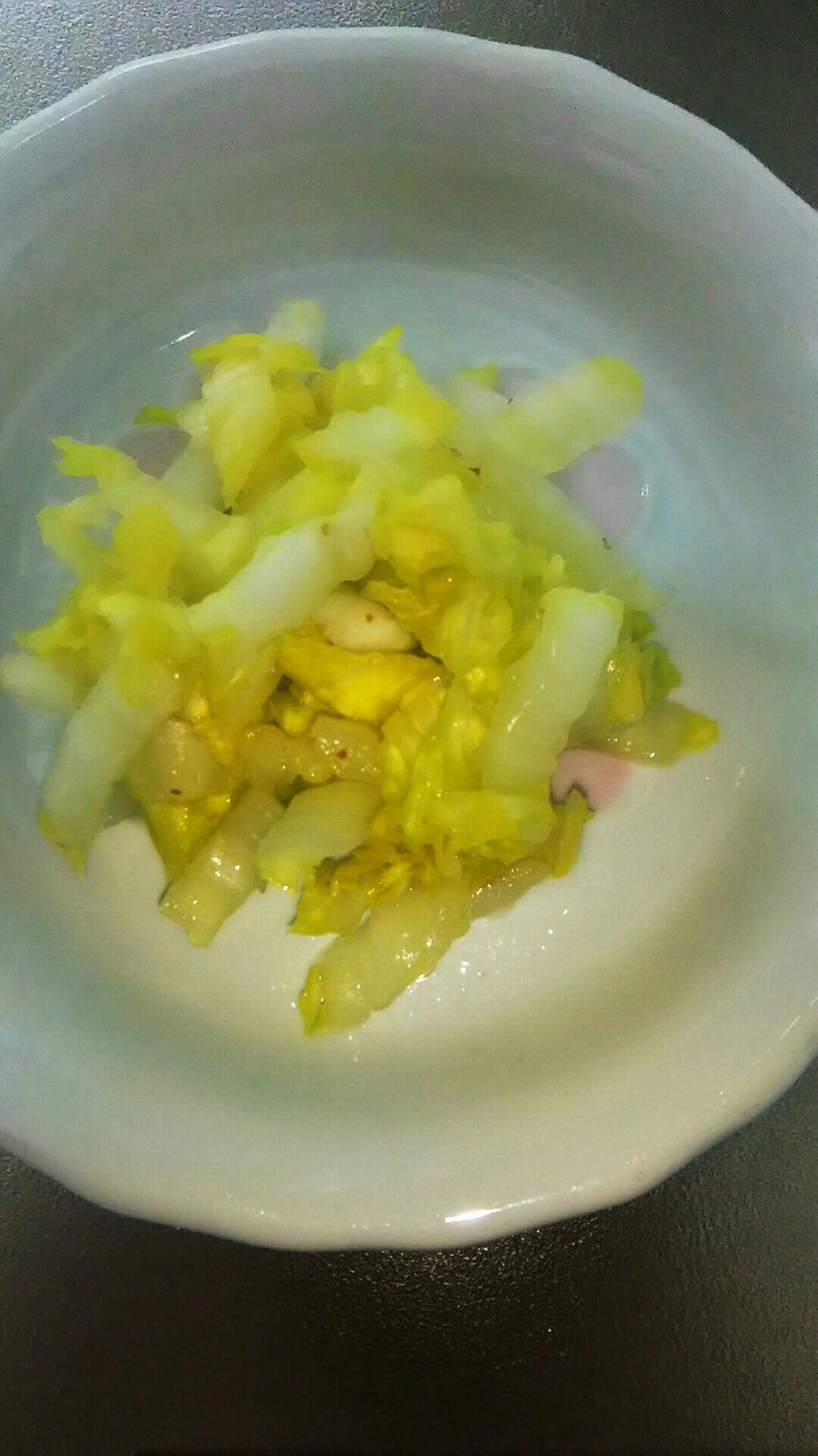 白菜のピリ辛甘酢和えの画像