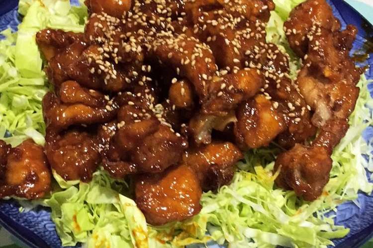 甘辛やみつき ヤンニョムチキン レシピ 作り方 By クックせらり クックパッド 簡単おいしいみんなのレシピが360万品