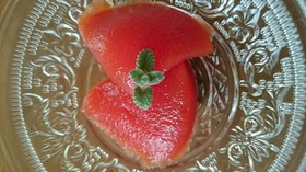 トマトジュースでトマトゼリー 簡単