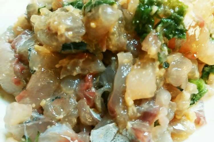 お刺身にあきたら なめろう あじ レシピ 作り方 By Nahokoda クックパッド 簡単おいしいみんなのレシピが356万品