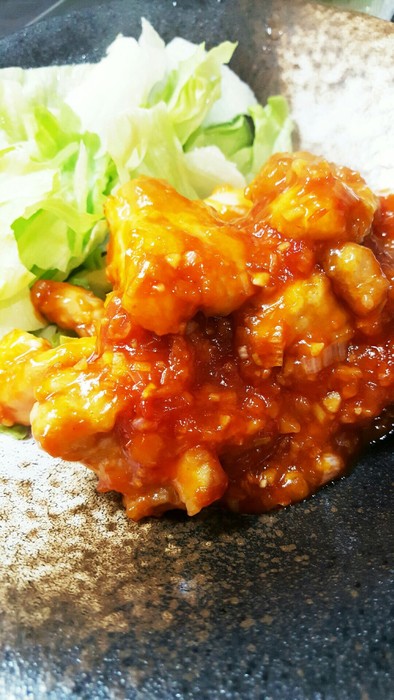 簡単★ご飯がすすむ鶏肉の甘辛チリソースの写真