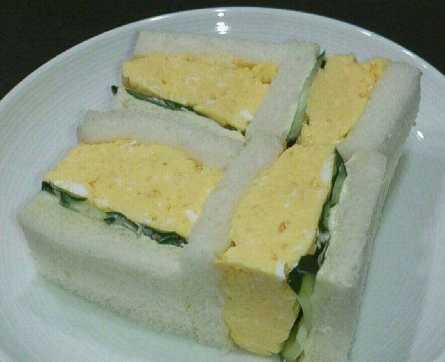 朝ごはん、昼ごはんに☆関西風☆卵サンドの画像