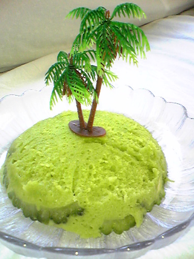 無人島ケーキの写真