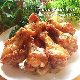 *手羽元de甘辛レモンペッパー唐揚げ*